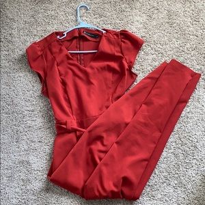 Dark Red New York & Company Jumpsuit, Size XL